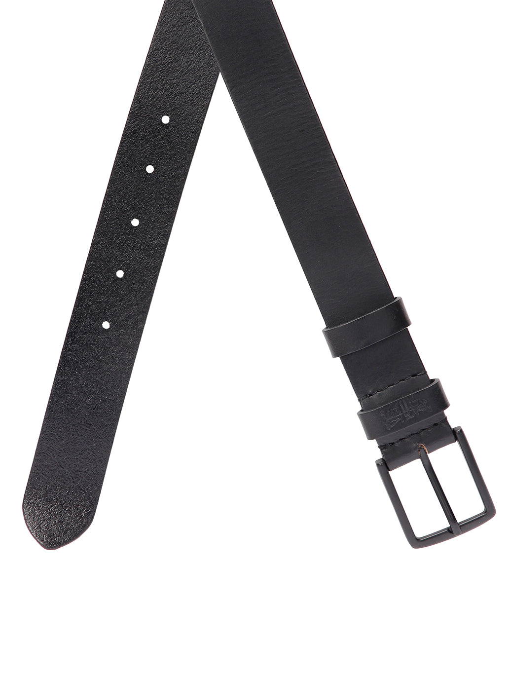 Men s Black Casual Leather Belt Levis India Store