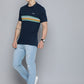 Men's Striped Polo T-shirt