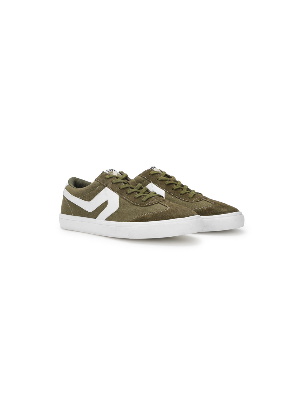 Men's Suede Olive Casual Sneakers