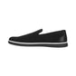 Men's Black Solid Slip-on Sneaker