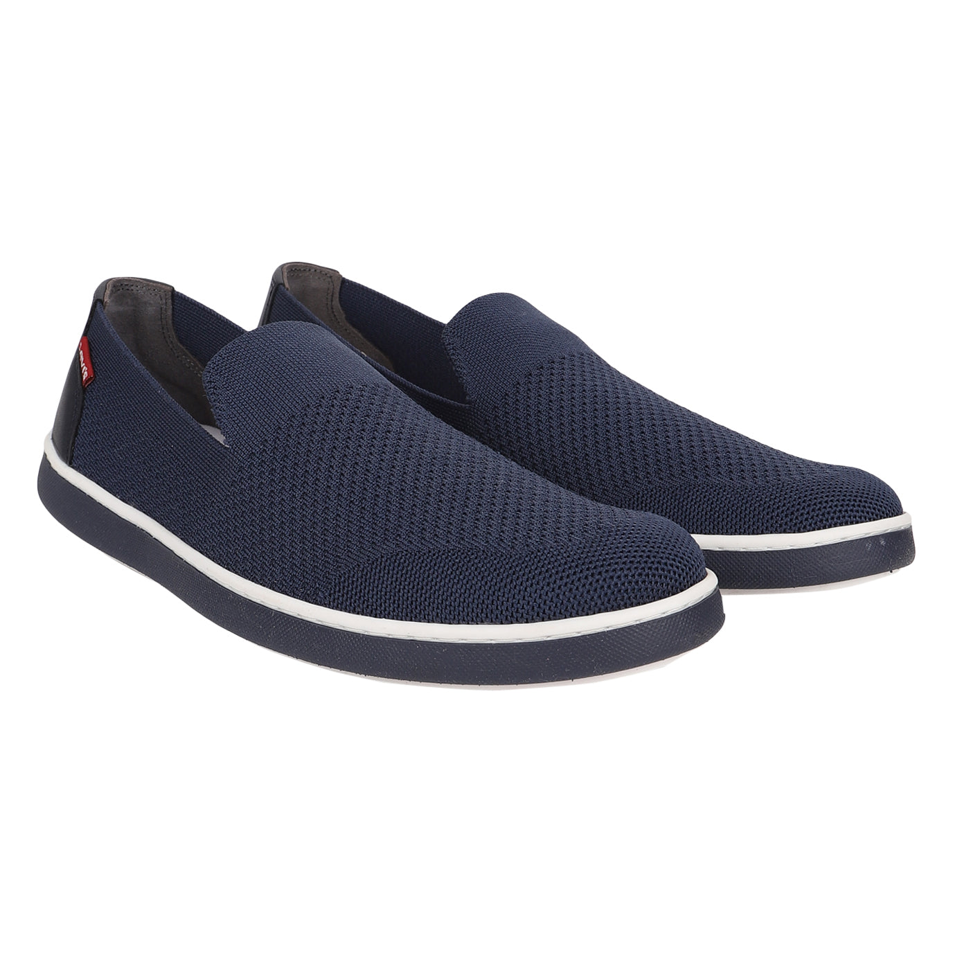 Men's Blue Solid Slip-On Sneaker1