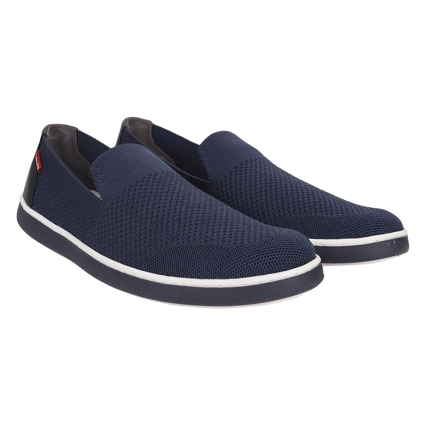 Men's Blue Solid Slip-On Sneaker