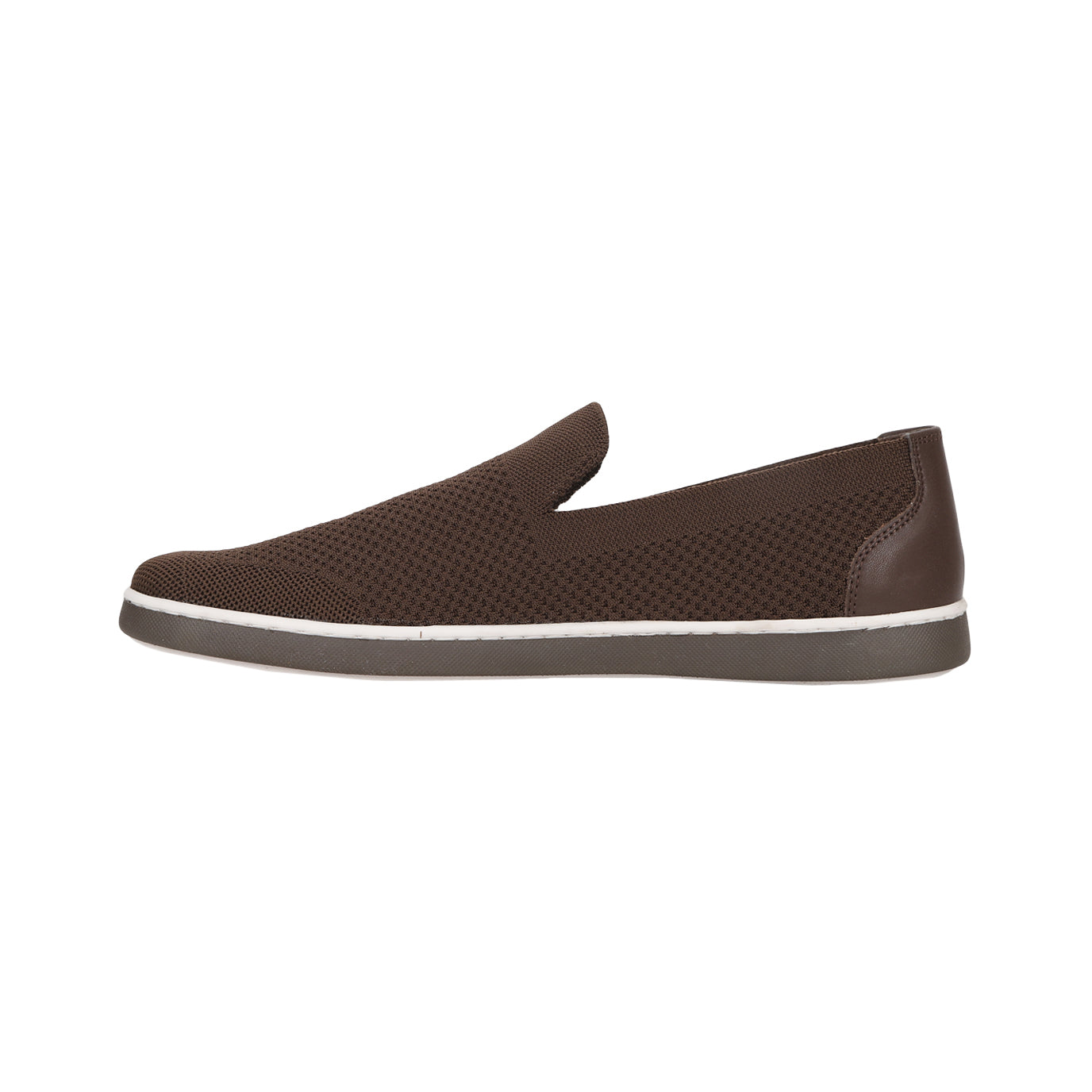 Men's Brown Solid Slip-On Sneaker