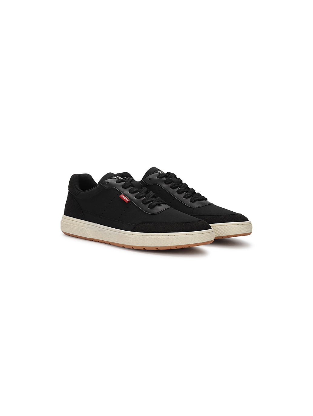 Men's Denver Black Casual Shoes - Front View