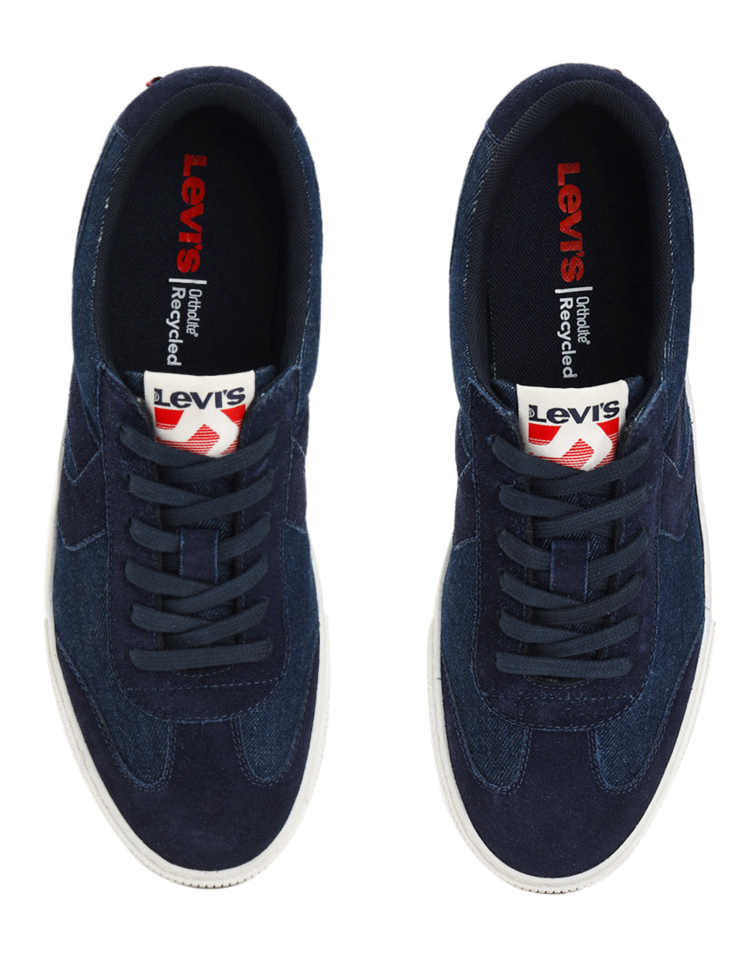Men's Blue Solid Sneakers - FrontSet View