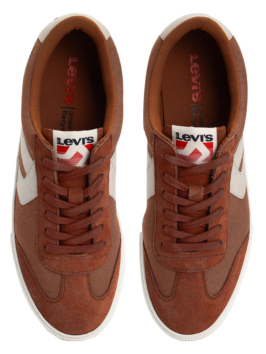 Men's Rust Colorblock Sneakers - FrontSet View