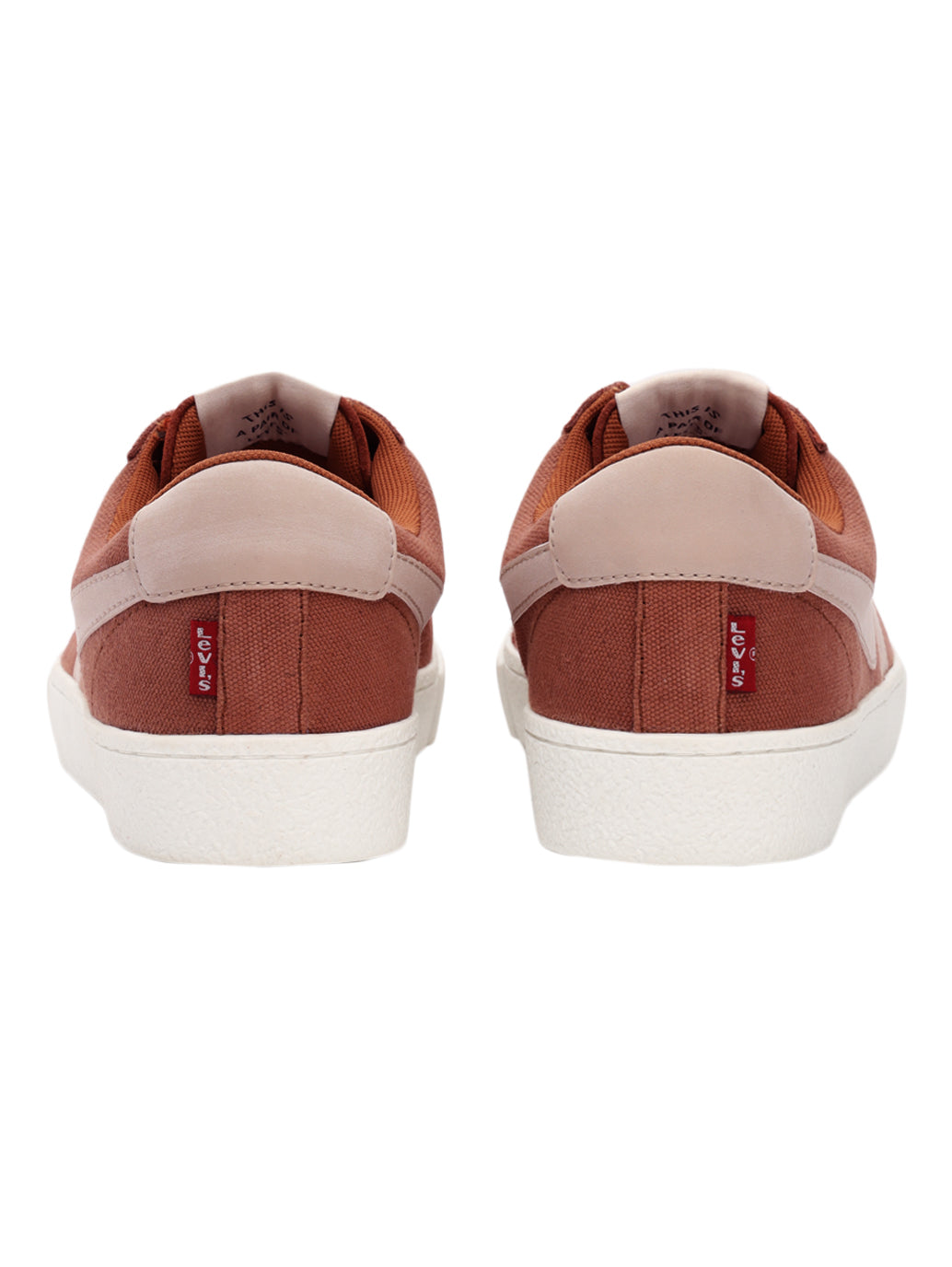 Men's Rust Colorblock Sneakers - Back View
