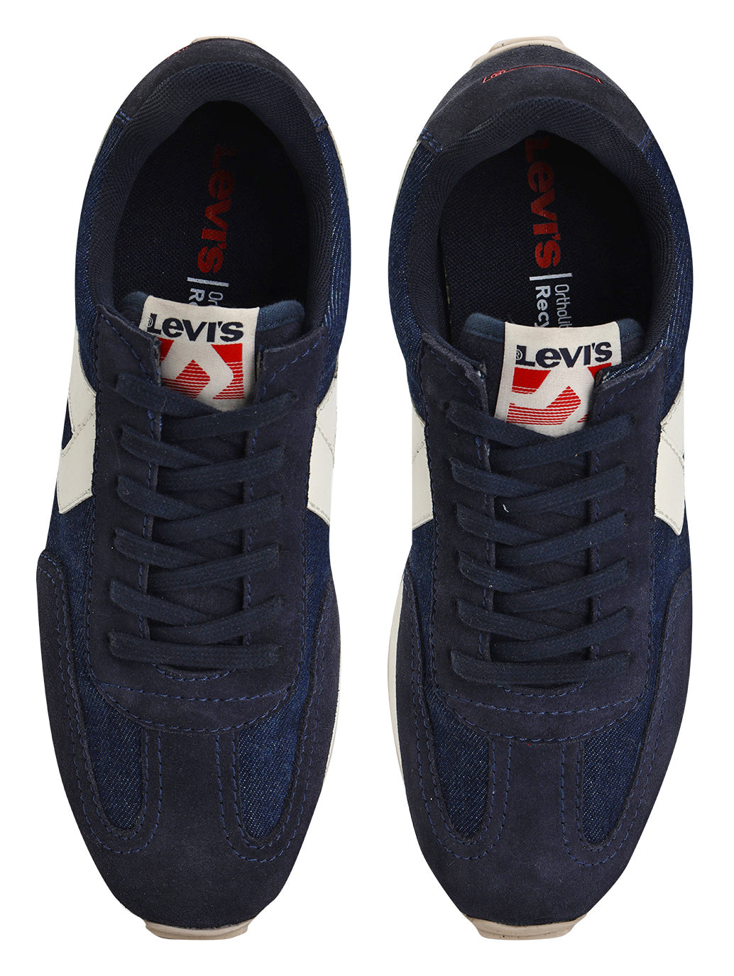 Men's Blue Colorblock Sneakers - FrontSet View