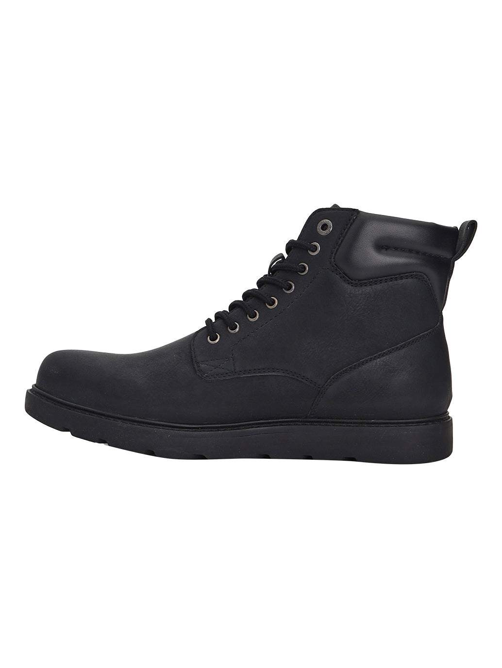 Men's Black Solid Boots