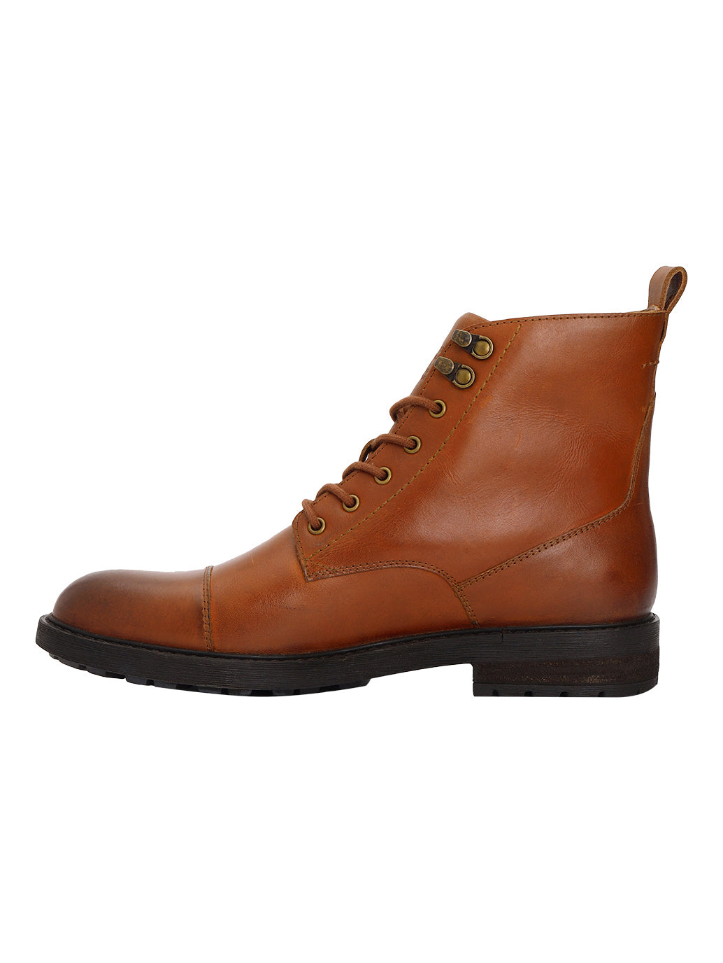 Men's Brown Solid Boots