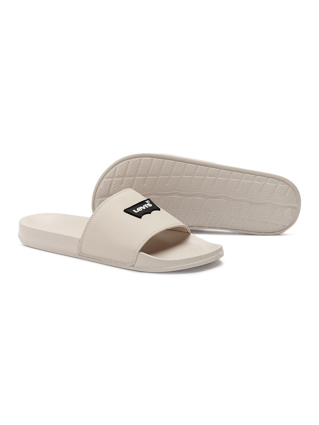 Men's Brand Logo Slides - Top View