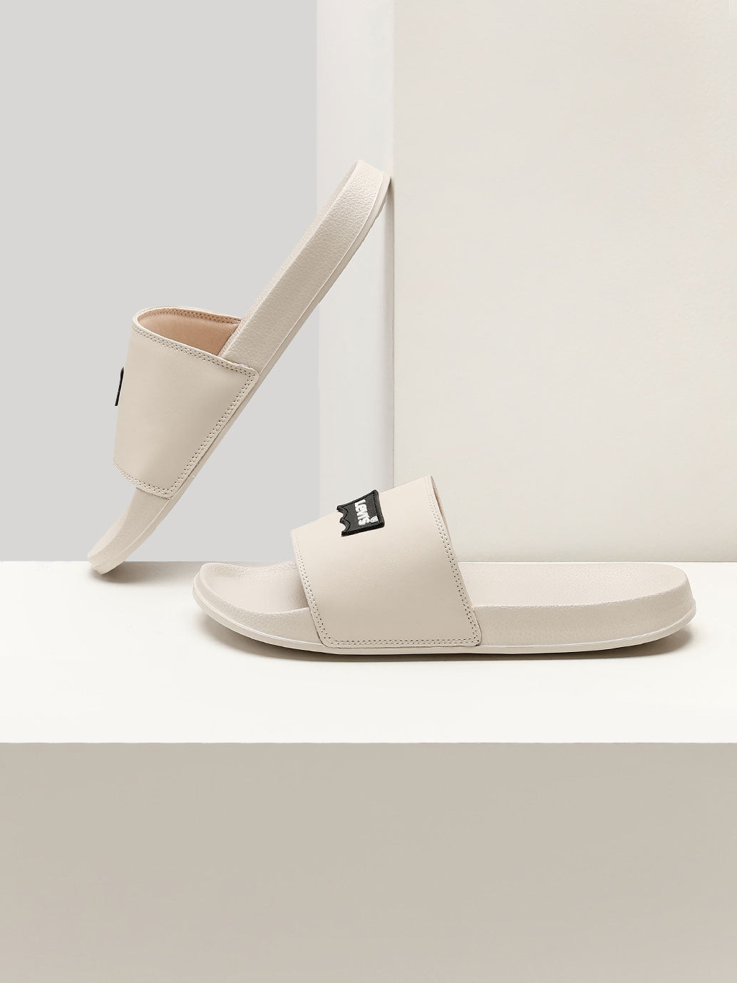 Men's Brand Logo Slides - Style View