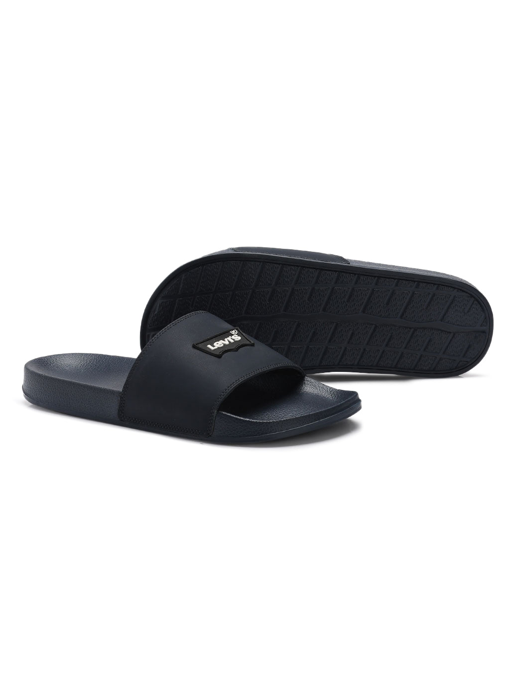 Men's Brand Logo Slides - Top View