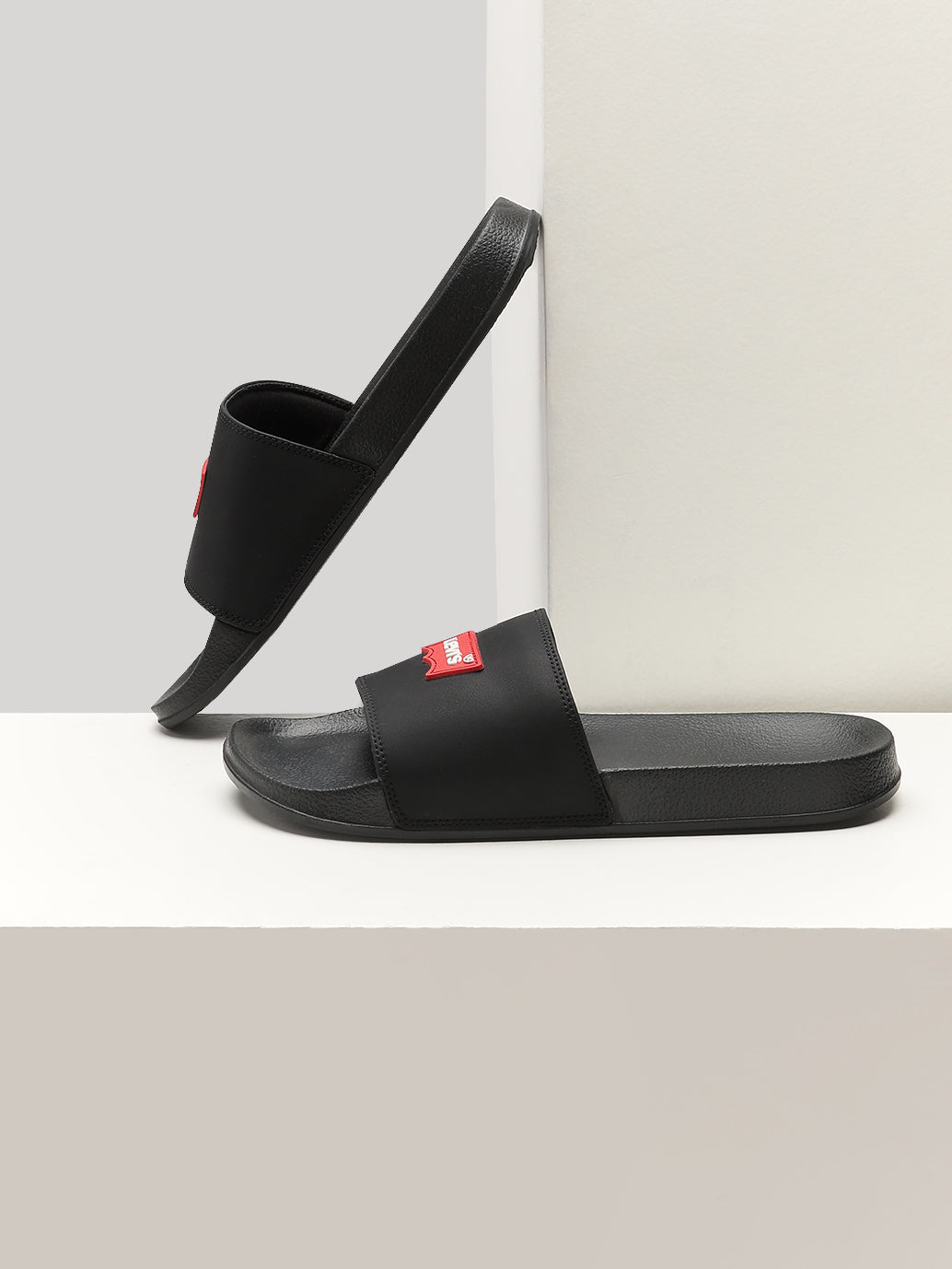 Men's Brand Logo Slides - Style View