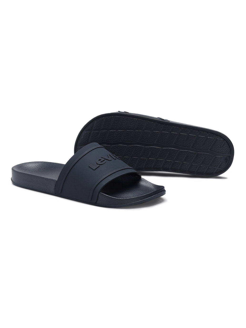 Men's Brand Logo Slides - Top View
