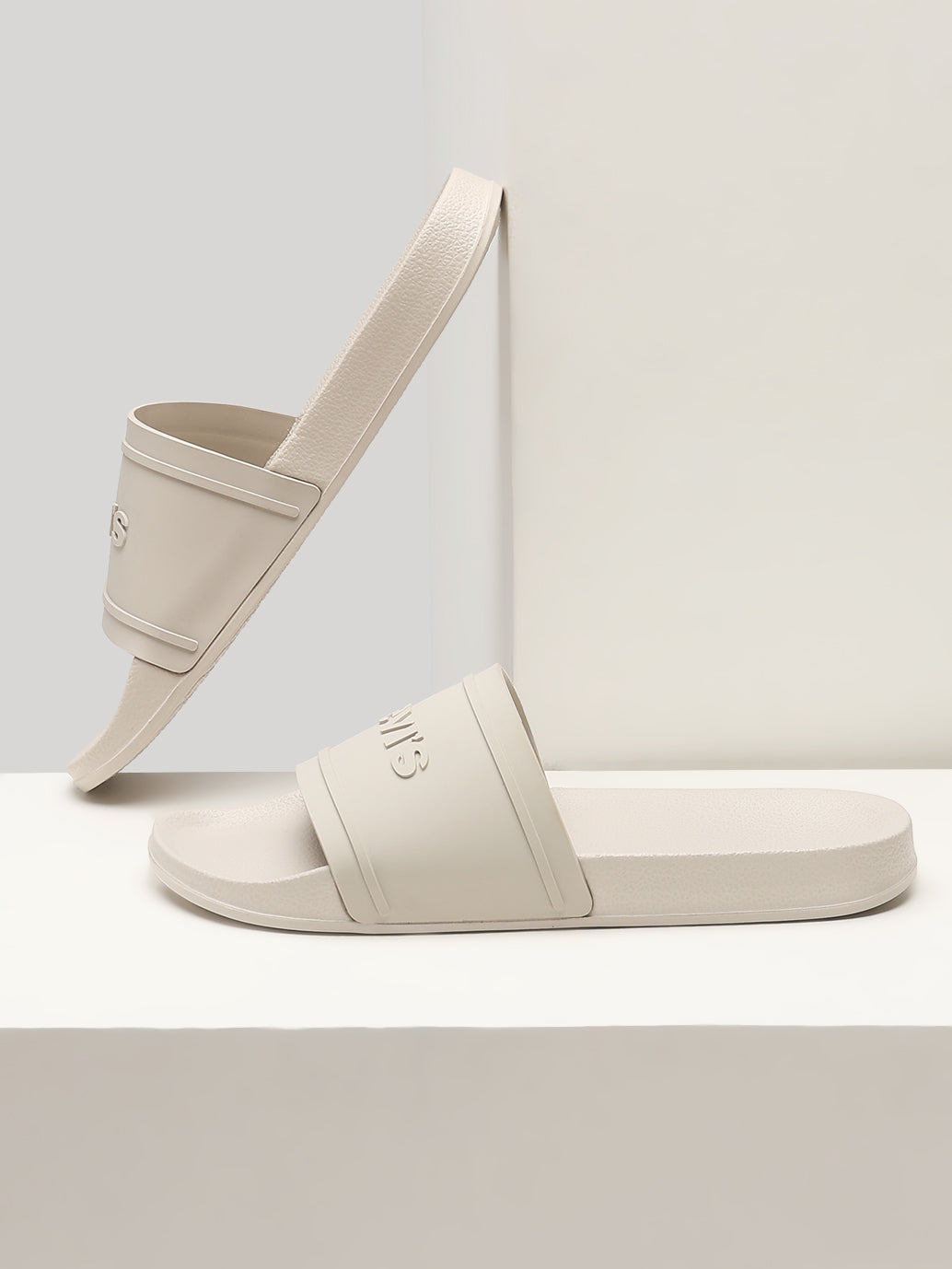 Men's Brand Logo Slides - Style View