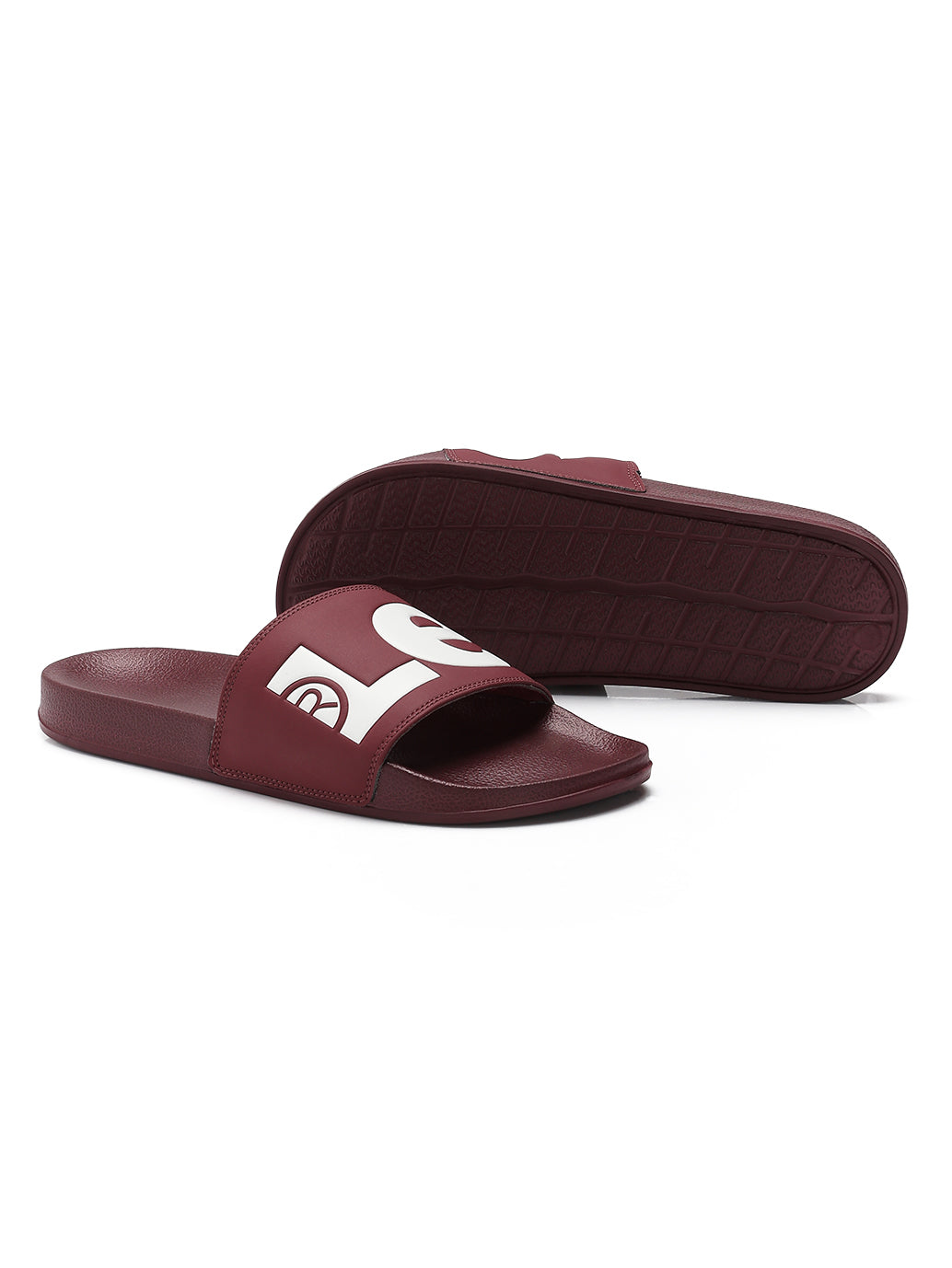 Men's Brand Logo Slides - Top View