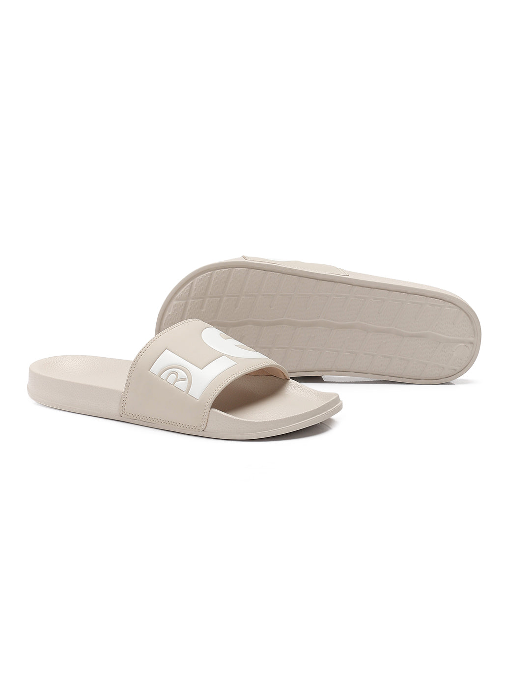 Men's Brand Logo Slides - Top View
