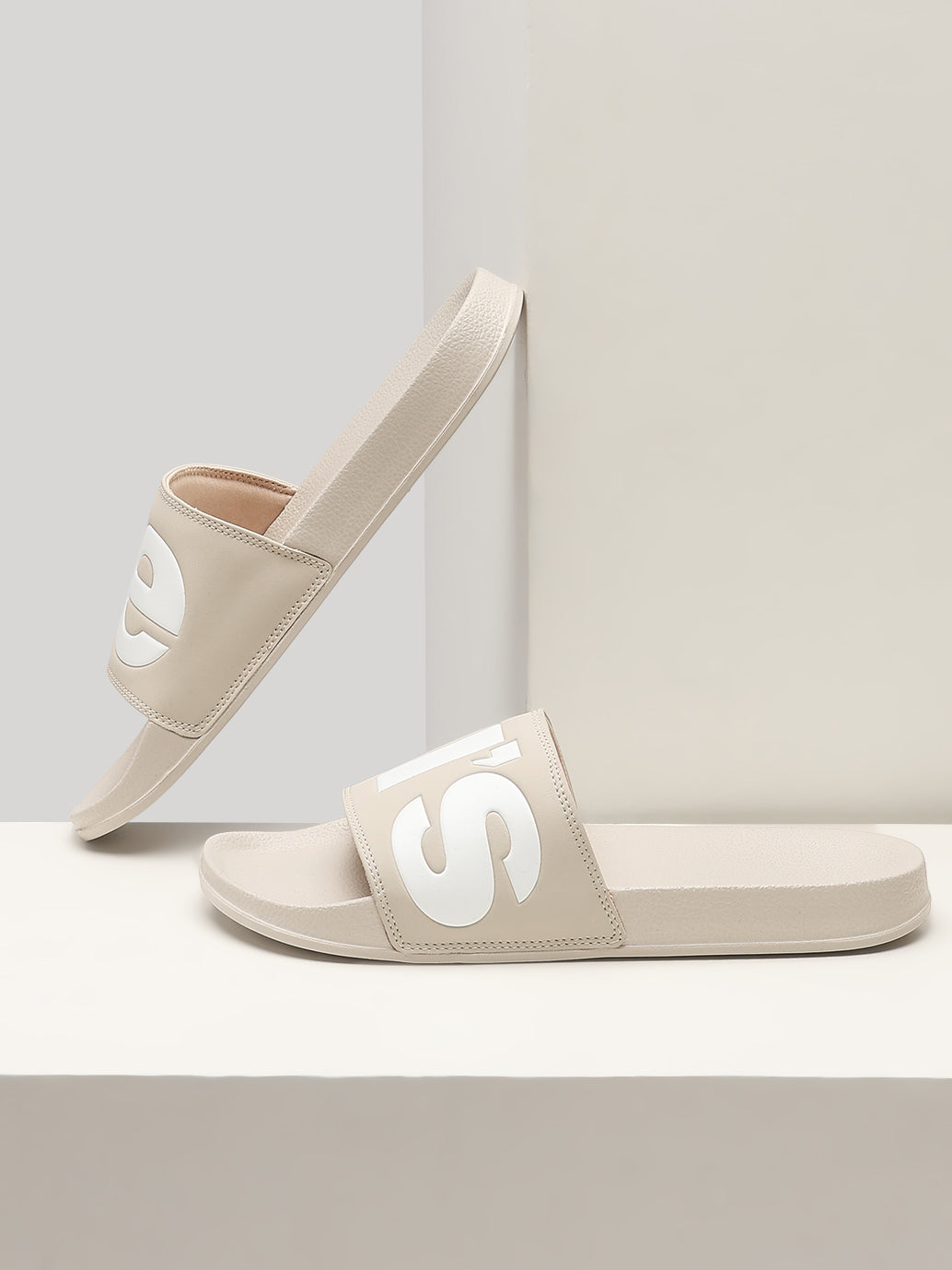 Men's Brand Logo Slides - Style View