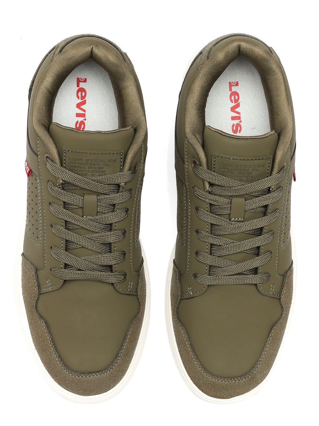 Men's Green Casual Sneakers - FontSet View