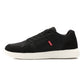 Men's Black Casual Sneakers - Side View