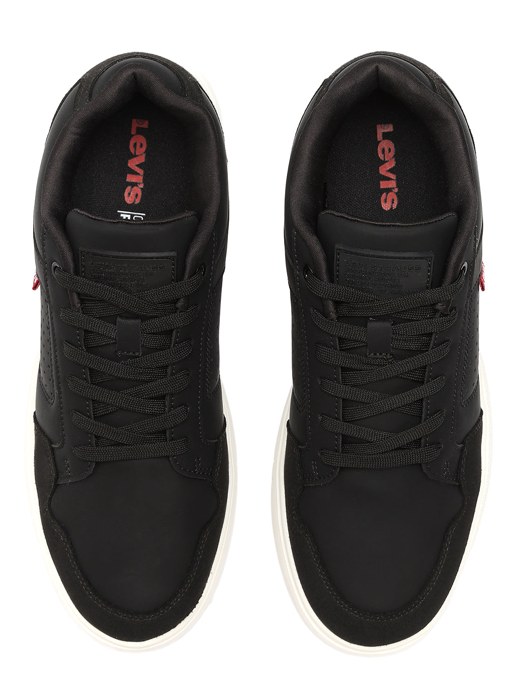 Men's Black Casual Sneakers - FontSet View