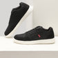 Men's Black Casual Sneakers - Style View