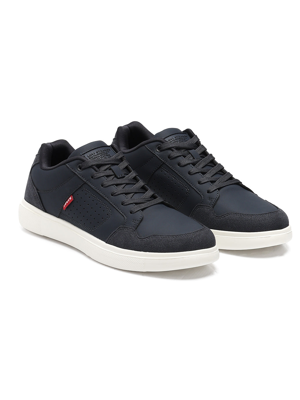 Men's Navy Casual Sneakers - Font View