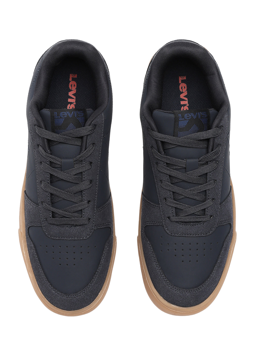 Men's Black Casual Sneakers - FontSet View