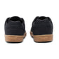 Men's Black Casual Sneakers - Back View