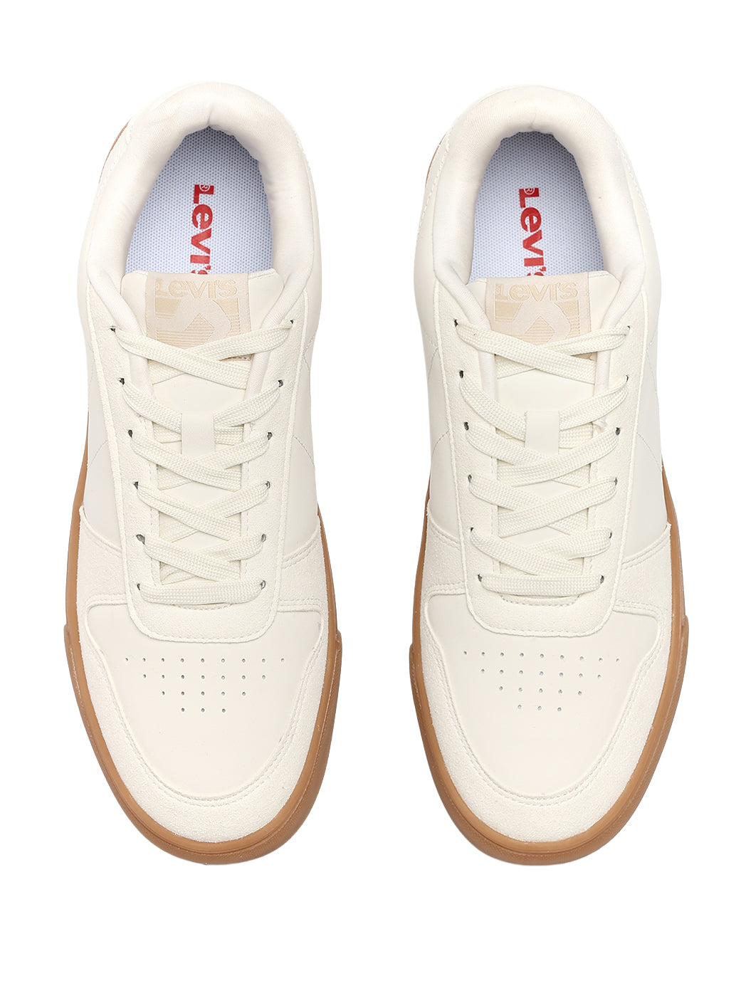 Men's White Casual Sneakers - FontSet View