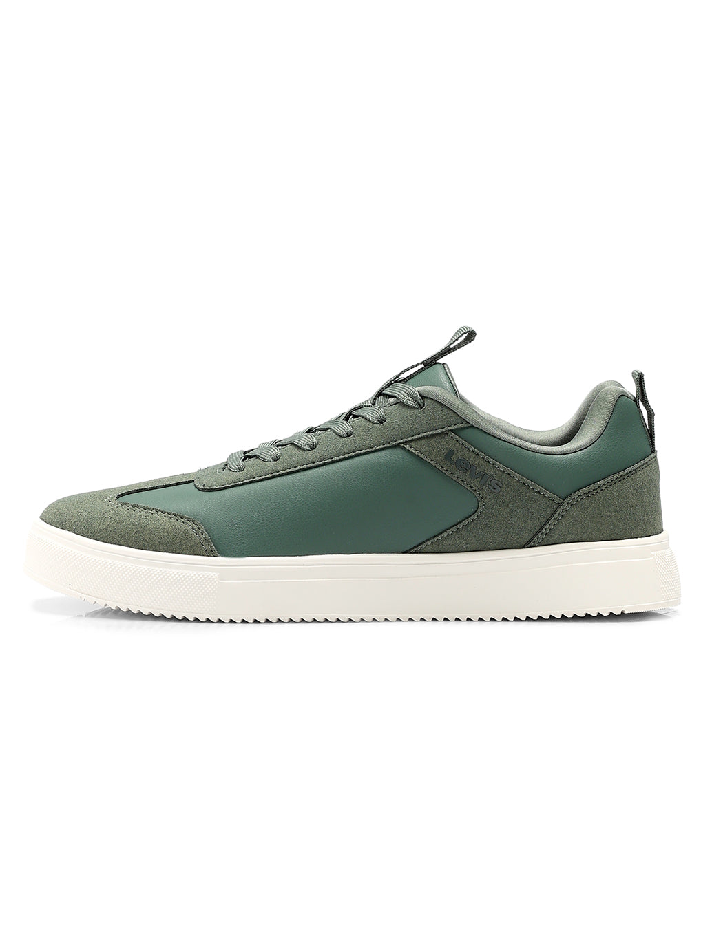 Men's Colorblock Green Sneakers - Side View