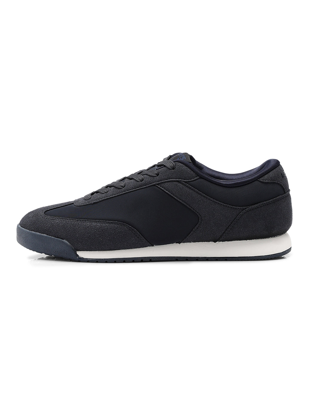 Men's Colorblock Navy Sneakers - Side View