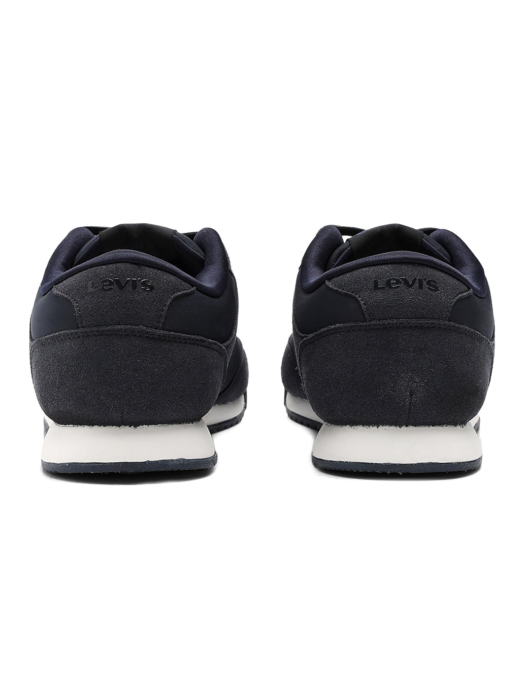 Men's Colorblock Navy Sneakers - Back View