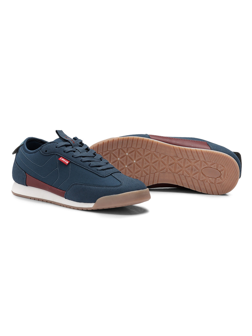 Men's Blue Casual Sneakers - Top View