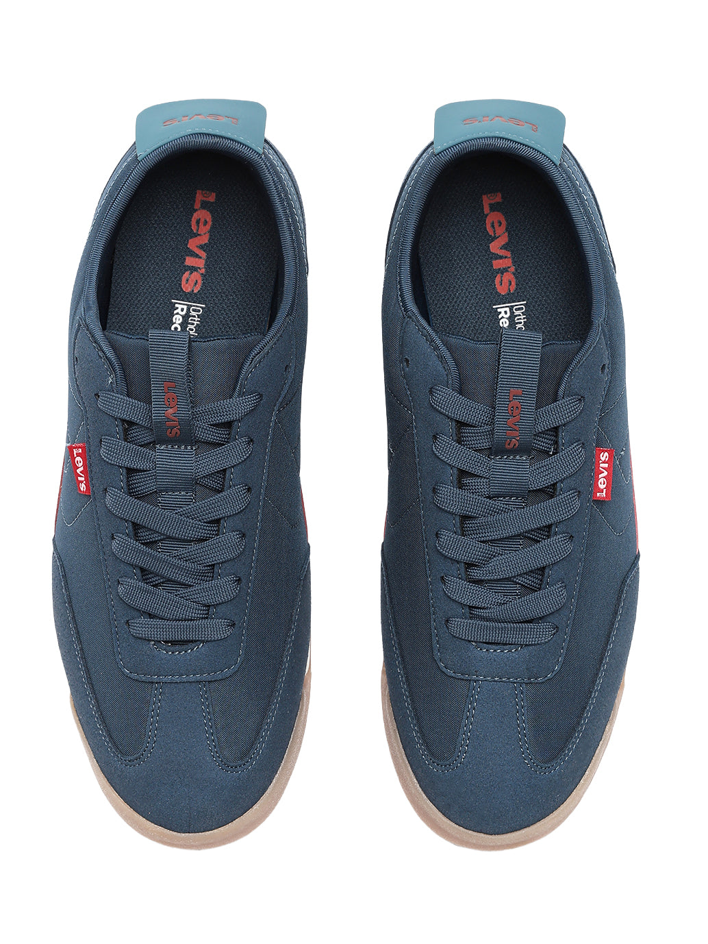 Men's Blue Casual Sneakers - FontSet View
