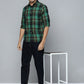 Men's Checkered Spread Collar Shirt