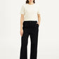 Women's High Rise Black Wide Leg Trousers - 8934016edaa6580334d31772a1331535 View