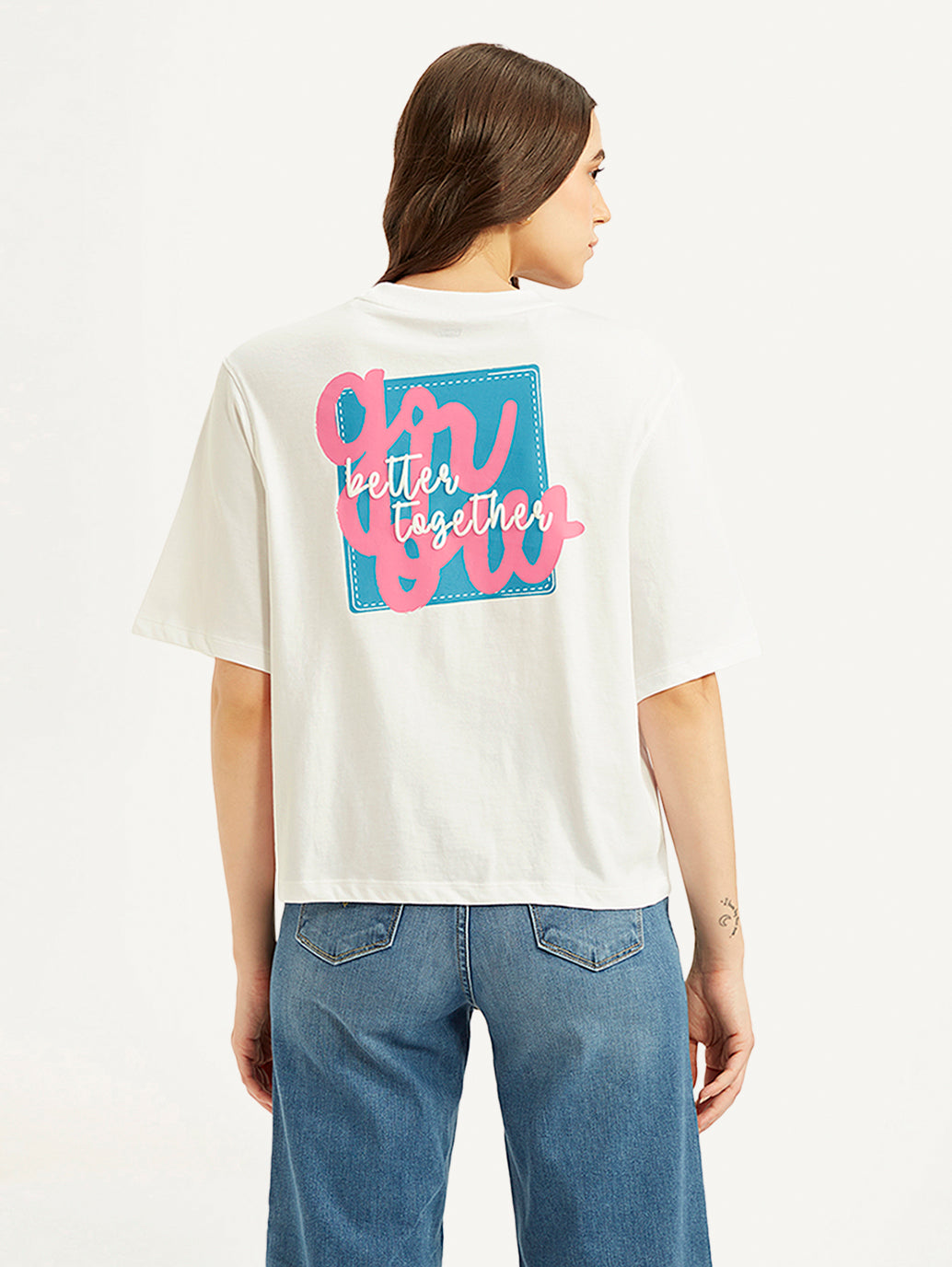 Women's Graphic Print Oversized T-shirt - 895159815048be66240e3ebf8d2a1e2e View