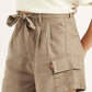 Women's High Rise Khaki Relaxed Fit Shorts - 89ba16d2b249352a298442346859612d View