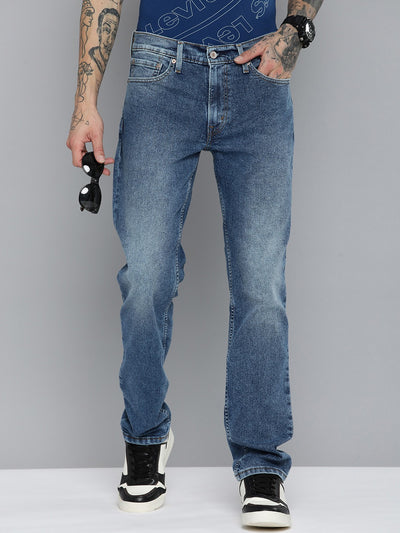 Men's 511 Blue Slim Fit Mid Rise Jeans