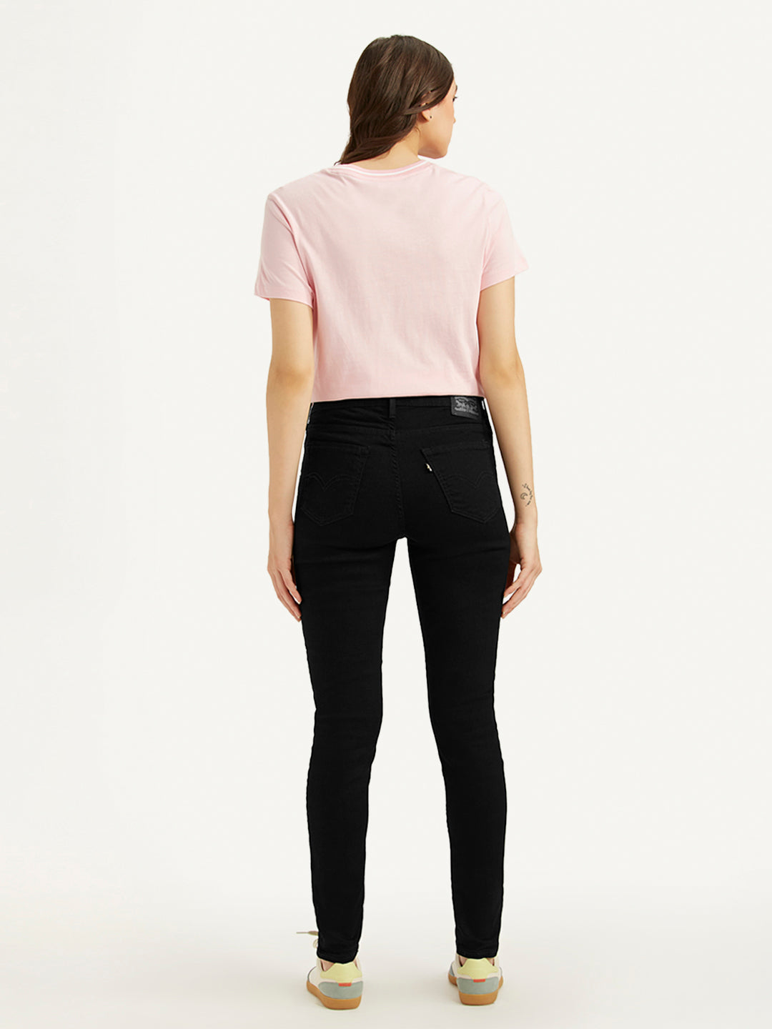 Women's 711 Black Skinny Fit Mid Rise Jeans - 8dc40b220747576408feae92b3238f07 View