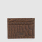 Men's Brown Textured Wallet - 90b0135e-2737-488c-aefe-9f980d4814b21742210040487-Men-Brown-Printed-Leather-Cardholder-1871742210040217-1 View
