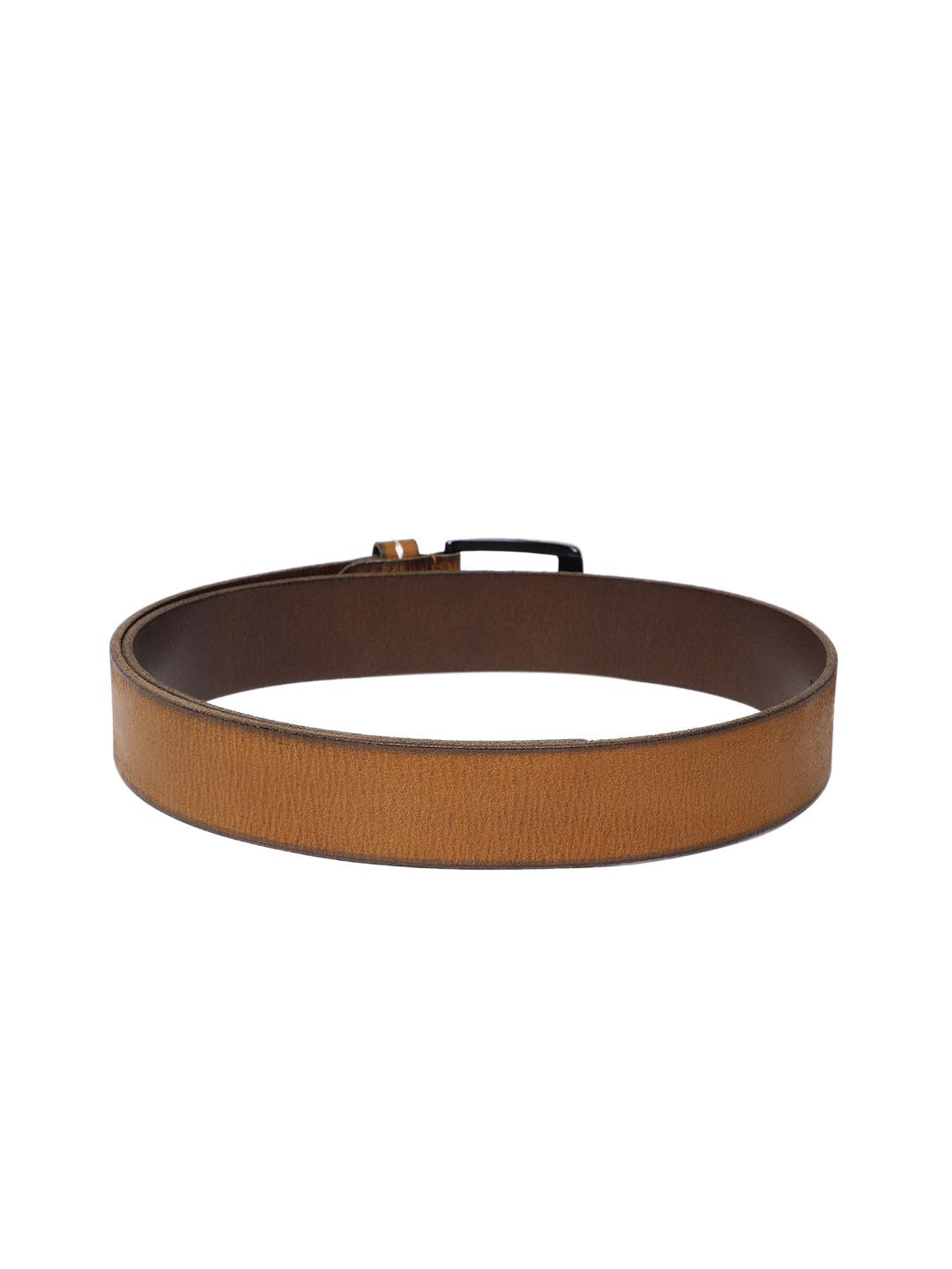 Men's Brown Solid Belt - 93ddc299-f689-4319-86e1-6f13ea0752061742190784169-Men-Solid-Leather-Belt-781742190784014-2 View