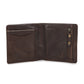 Men's Brown Brand Logo Bi-Fold Wallet