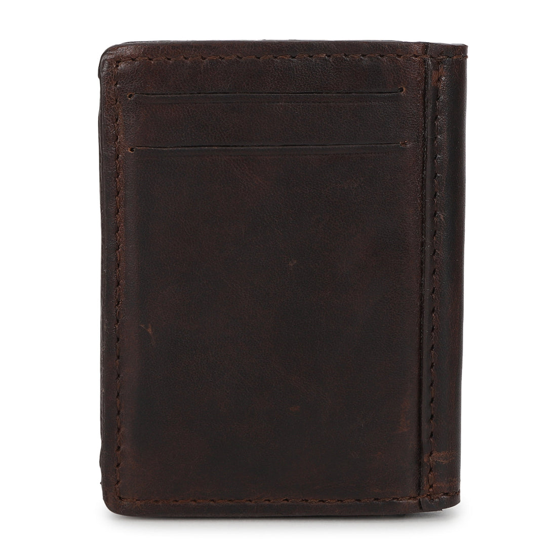 Men's Brown Brand Logo Mechanical Card Wallet - 90fa1ba7-714e-4a79-968d-bbbf24af6f77 View