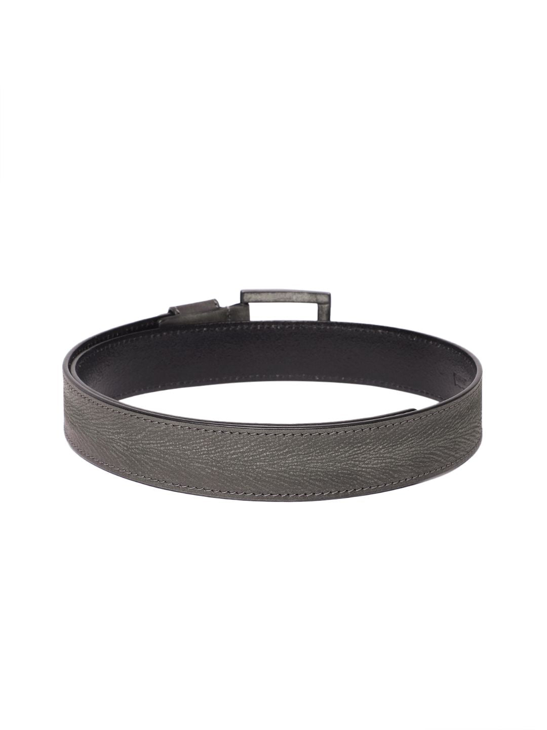 Men's Grey Textured Belt - 967594d4-3f37-4fdb-b8ad-0d9c6a7e4baa1742202143406-Men-Textured-Leather-Belt-81742202143261-2 View