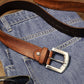 Men's Brown Textured Belt - 9799f80a-8b29-424f-ae4c-2bdaaec2eb2a1744113367129-Levis-Men-Textured-Leather-Belt-6761744113366771-1 View