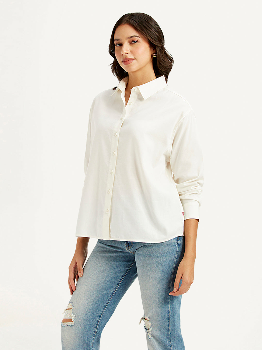 Women's Solid Relaxed Fit Shirt - 97a09842ecc398dcda6a7e9fb5f30a02 View
