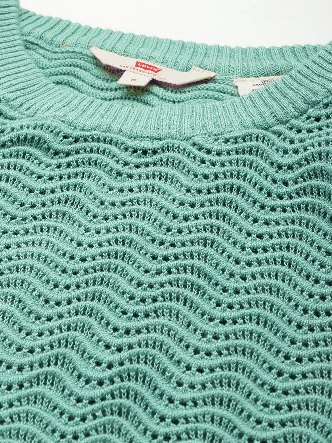 Women's Solid Green Crew Neck Sweater - 989218a9-623f-44dc-be85-fe5273952ab91732686498680-Womens-Solid-Lavender-Crew-Neck-Sweater-3051732686498249-2 View